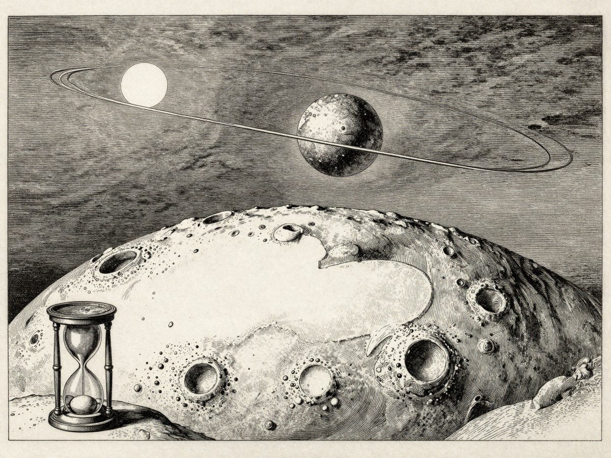 Pluton sur son orbite démesurée. Découverte en 1930, elle ne bouclera son premier tour qu'en 2178.