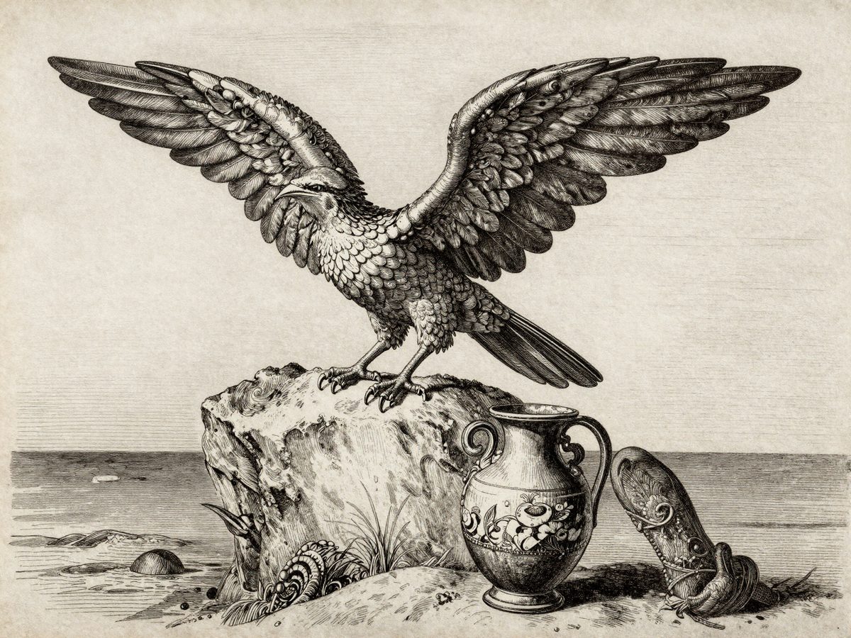 Une sirène à plumes, pas à écailles. Chez Homère, celles qui charmaient Ulysse étaient des oiseaux.