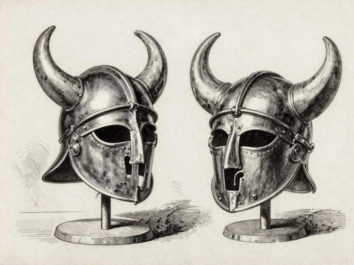 Un casque viking — sans cornes. L'image la plus célèbre du guerrier nordique fut inventée pour un opéra, en 1876.